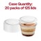 Lid For Clear Plastic Portion / Souffle cup - 4oz (2500 Lids)